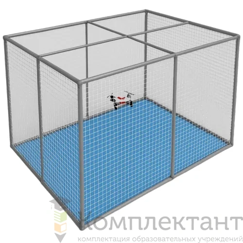 Малая полетная зона 5х3х3м с амортизирующим покрытием